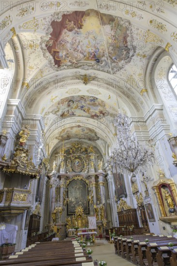Baroque parish church, Waidhofen an der Thaya, Lower Austria, Austria