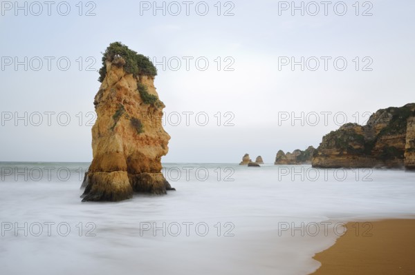 Rocks on the beach, Praia Dona Ana, Lagos, Algarve, Portugal
