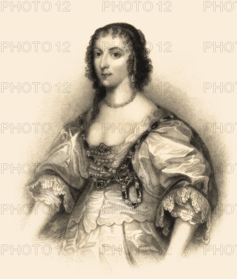 Henrietta oder Henriette Maria von Frankreich, 1609-1669, Königingemahlin von England, Schottland und Irland als Ehefrau von König Karl I.