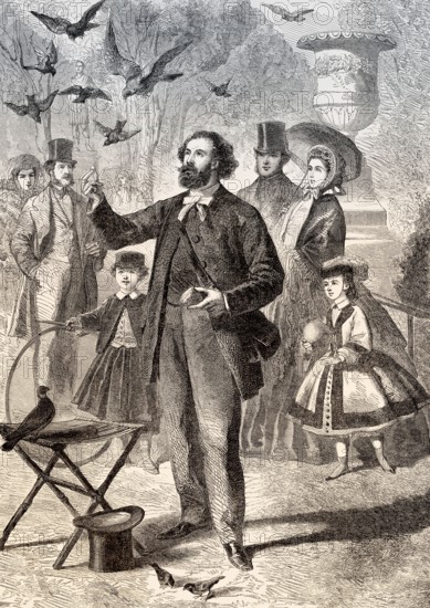 Bird feeder, Jardin des Tuileries, Paris, France, 19th century