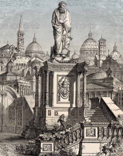 Churches and monuments of Rome, Italy, 19th Century