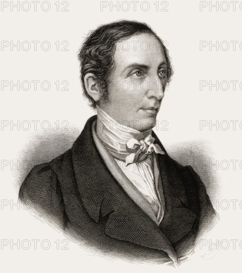 Carl Maria von Weber, 1786 - 1826, German composer, conductor and pianist, digitally edited