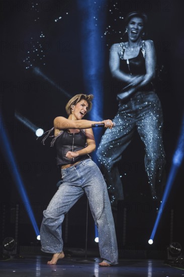 Anna-Maria Zimmermann at the Schlagernacht des Jahres live on Das Original Tour in the Berlin Uber Arena on 16 November 2024