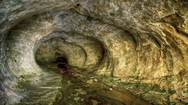 New Zealand, South Island, cave, grotto, cave stream, New Zealand