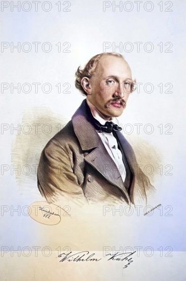Wilhelm Kuhe (1823-1912), pianist, Historical, digitally restored reproduction from a 19th century original, Record date not stated