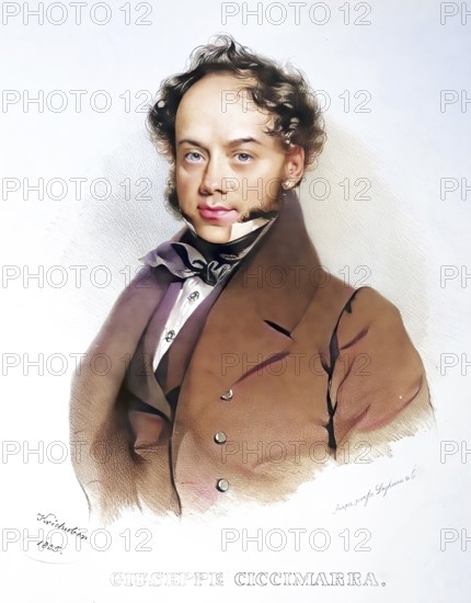 Giuseppe Ciccimarra (22 May 1790 - 5 December 1836) was an Italian tenor, closely associated with Rossini roles, Historic, digitally restored reproduction from a 19th century master, Record date not stated