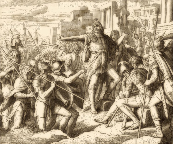 Judas Maccabee, Old Testament, by Julius Schnorr von Carolsfeld