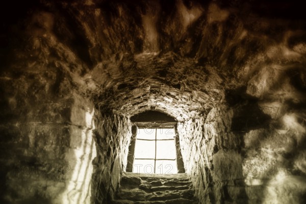 A cellar of an old castle, Germany