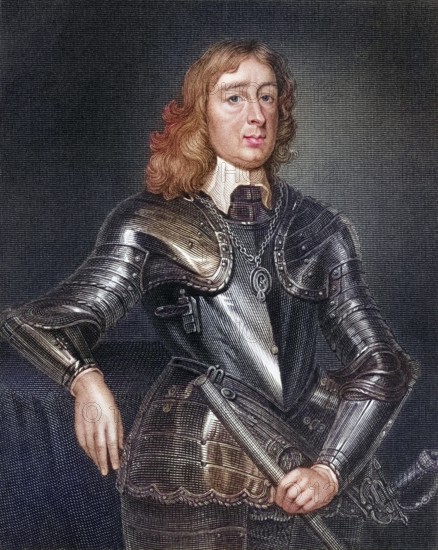 William Seymour 1st Marquess of Hertford, 1588-1660, English soldier and politician. From the book Lodges British Portraits, published in 1823, Historical, digitally restored reproduction from a 19th century original, Record date not stated