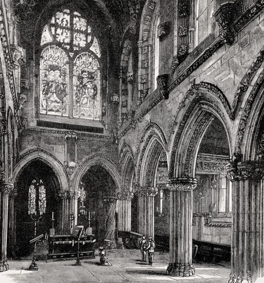 Rosslyn Chapel, Roslin, Scotland, 19th century