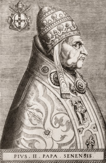 Pius II, born Enea Silvio Bartolomeo Piccolomini 1405 – 14 August 1464, was Pope from 1458 to his death