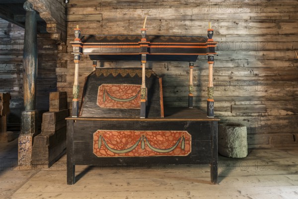 Holy grave carried during processions, 16th century Gothic wooden church of St. Paraskevi, Radruz, Poland