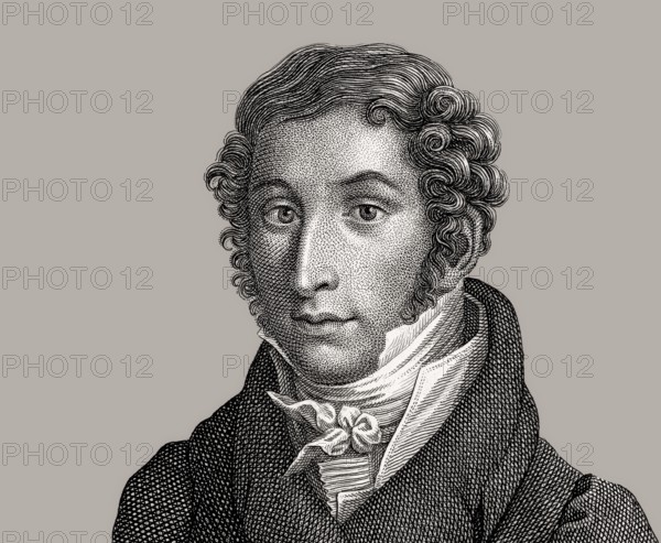 Carl Maria von Weber, 1786 - 1826, German composer, conductor and pianist, digitally edited
