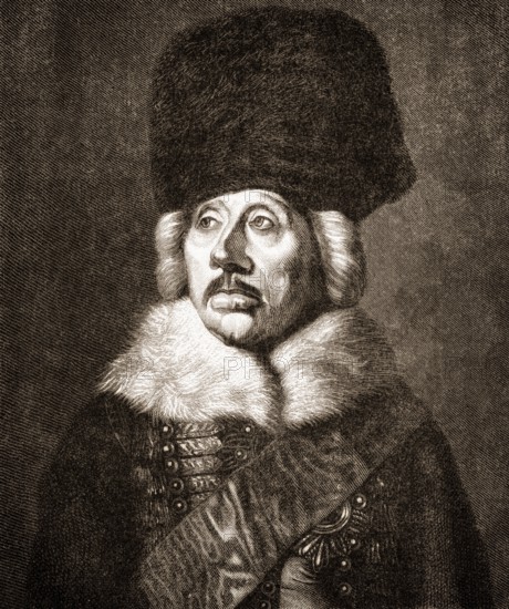 Hans Joachim von Zieten or Ziethen, 1699 - 1786, a Prussian cavalery general