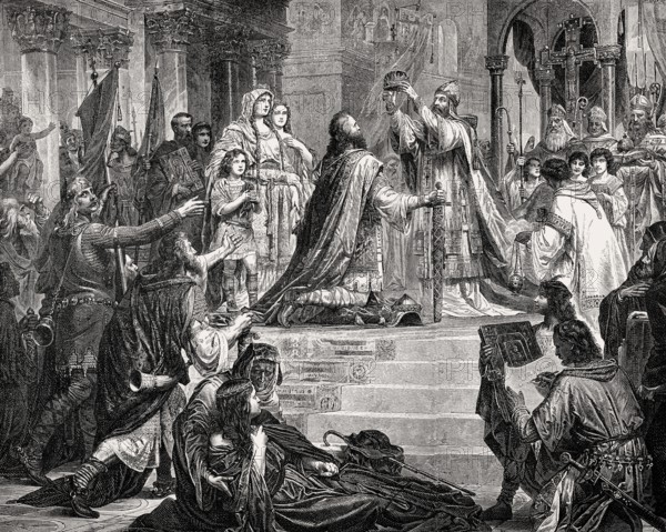 Imperial Coronation of Charlemagne as Emperor by Pope Leo III
