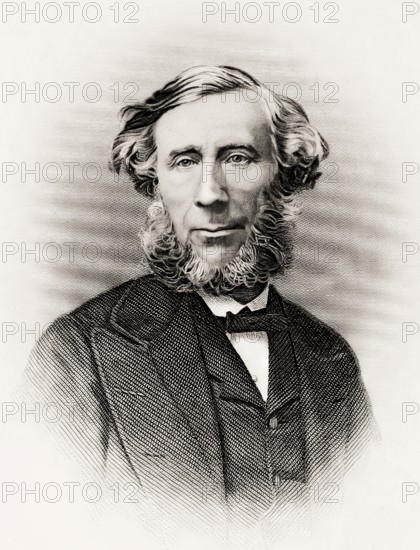 John Tyndall, 1820 –1893, Irish physicist and chemist, discoverer oft he greenhouse effect, digitally edited