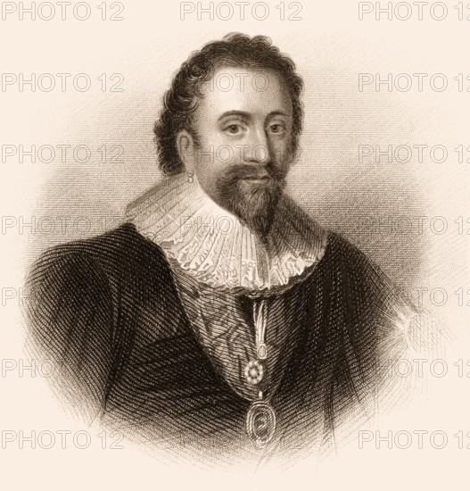 William Herbert, 3. Earl of Pembroke, 1580-1630, englischer Adliger, Lord Chamberlain, gründete mit König James das Pembroke College in Oxford
