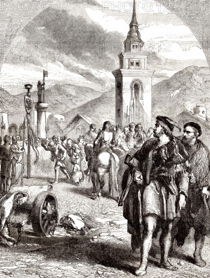 Wilhelm Tell, in Altdorf, Schweizer Kanton Uri, 15. Jahrhundert