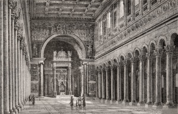 St Paul's Church outside the walls, Rome, Italy, 19th Century