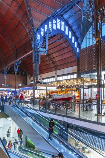Mercat Central de Tarragona, central market in the sunshine in Tarragona, Spain