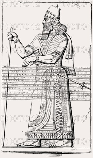 Ashur-nasir-pal II, king of Assyria from 883 to 859 BC