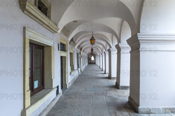 Arcade Walk in Zamosc, Poland