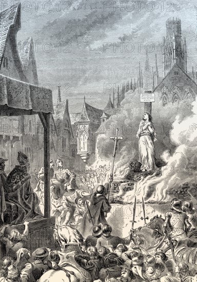 Jeanne d'Arc, the Maid of Orleans or Joan of Arc, 1412-1431, French national heroine and saint of the Catholic and Anglican Church