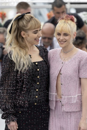 Cannes, France - 16.5.2024: Imogen Poots, Kristen Stewart during the Photocall The Chronology of Water during the 78th Cannes International Film Festival. The film festival will take place from 13 to 24 May 2025