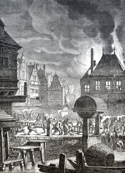 Brand des alten Amsterdamer Rathauses, 1652