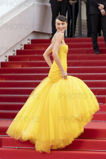 Cannes, France - 18.5.2024: Mary Leest during the Red Carpet at the 78th Cannes International Film Festival. The film festival will take place from 13 to 24 May 2025