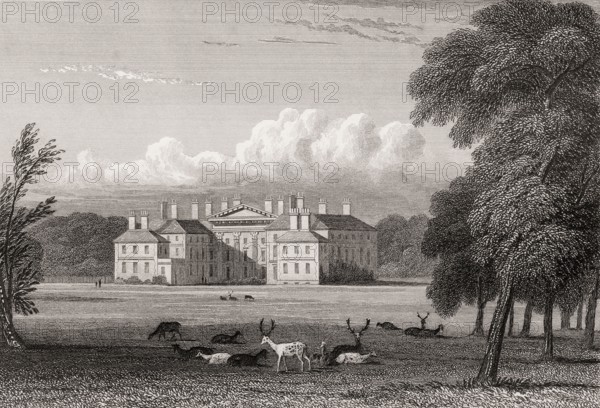 Dalkeith Palace, Dalkeith, Midlothian, Scotland, 19th century, from Modern Athens by Th. H. Shepherd
