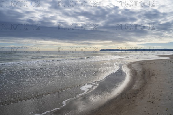 Atmospheric atmosphere on the Baltic Sea coast, clouds in the sky, Binz, Rügen, island, Baltic Sea, Mecklenburg-Western Pomerania, Germany