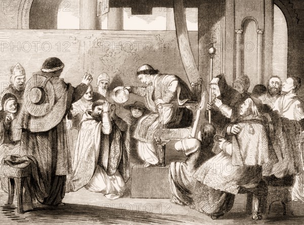 Pope Boniface VIII at Ash Wednesday