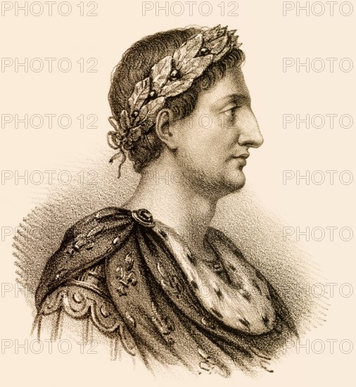 Louis the Pious, Louis le Pieux, 778-840, also called the Fair, and the Debonaire, son of Charlemagne and Hildegard, King of the Franks, Ludwig I., Ludwig der Fromme, König des Fränkischen Reiches und Kaiser als Sohn und Nachfolger Karls des Großen