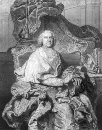 André-Hercule de Fleury, Bishop of Fréjus, 1653-1743, a French cardinal, chief minister of Louis XV