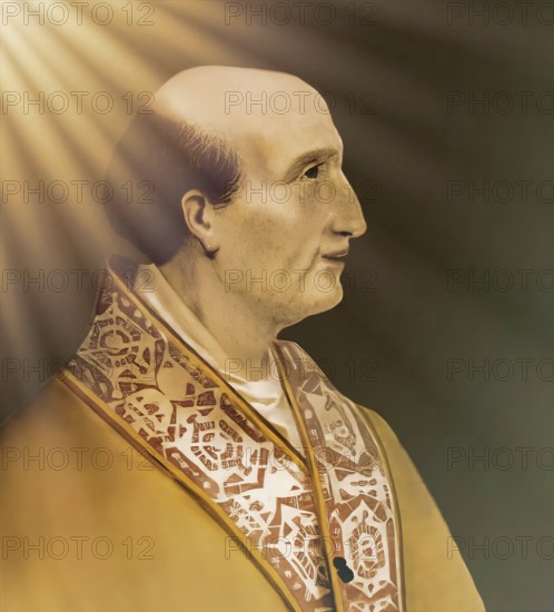 Pope Alexander IV or Alessandro IV, born as Rinaldo di Jenne, c 1199 – 1261, ruler of the Papal States from 12 December 1254 to his death, digitally edited after a painting by Cristofano dell'Altissimo