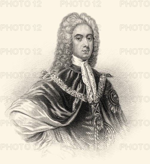 Feldmarschall John Campbell, 2. Herzog von Argyll, 1. Herzog von Greenwich, Lord Lorne, 1680-1743, schottischer Adliger und hoher Befehlshaber der britischen Armee