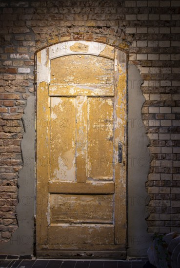 Interior view, former Alpine house on the historic site of the tuberculosis sanatorium in Beelitz, Brandenburg, Germany