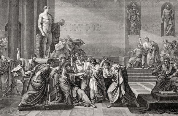 Death of Gaius Julius Caesar, 100, 44 BC, Roman statesman