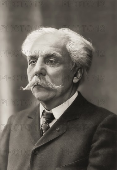 Portrait of Gabriel Urbain Fauré, 1845 – 1924, French composer, digitally edited according to a photograph