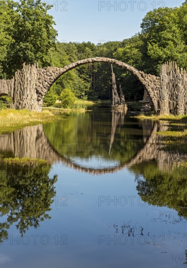 Rakotzbrücke, Devils Bridge, Azalea and Rhododendron Park Kromlau, Germany