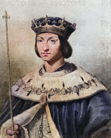 Louis XII of France, Father of the People. 1462-1515, King of France 1498-1511, Historical, digitally restored reproduction from a 19th century original, Record date not stated