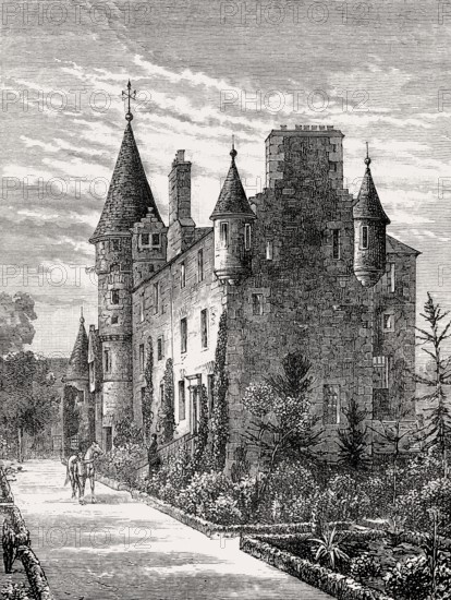 Craigentinny Castle, Edinburgh, Scotland, 19th century