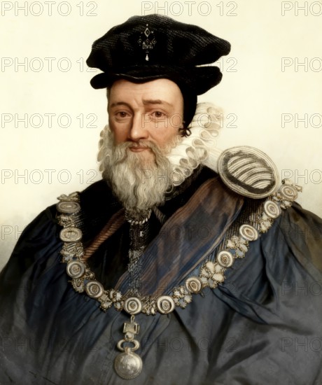 William Cecil, 1st Baron Burghley or Burleigh, 1520-1598, an English statesman, the chief advisor of Queen Elizabeth I