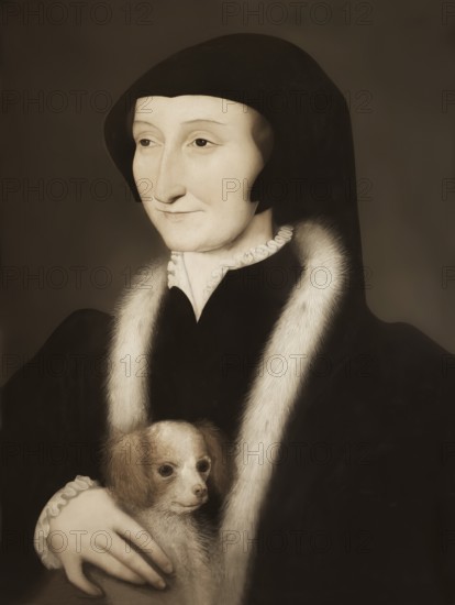 Margaret of Valois, La Reine Margot, Queen of France, 1553 – 1615, digitally edited according to a painting by François Dubois