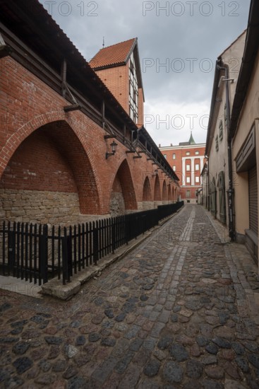 Remains of the historic city wall, Riga, Latvia