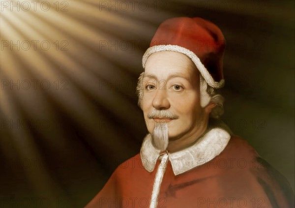 Pope Alexander VIII, Alessandro VIII, Alexandre VIII, Alejandro VIII, Pietro Vito Ottoboni, 1610 – 1691, ruler of the Papal States from 1689 until his death in 1691, digitally edited