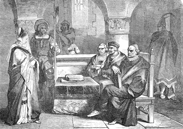 The trial of Olimpia Maidalchini Pamphilj, 1591 – 27 September 1657, the sister-in-law of Pope Innocent X