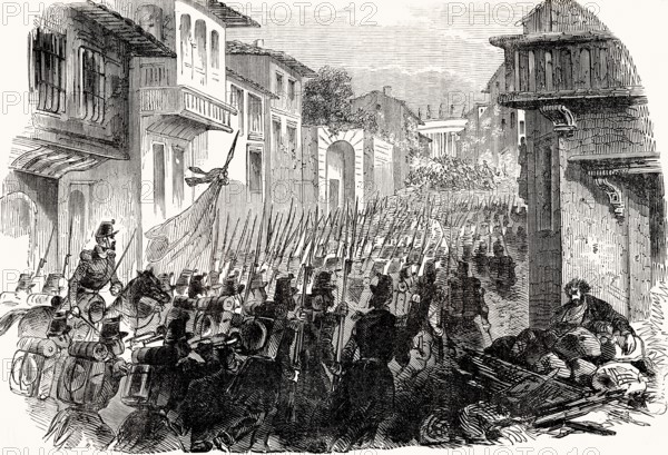 The National Guard at the June Days uprising, 23 June to 26 June 1848, Paris, France