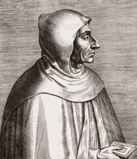 Girolamo Hieronymus Savonarola, 1452-1498, an Italian Dominican and preacher of repentance